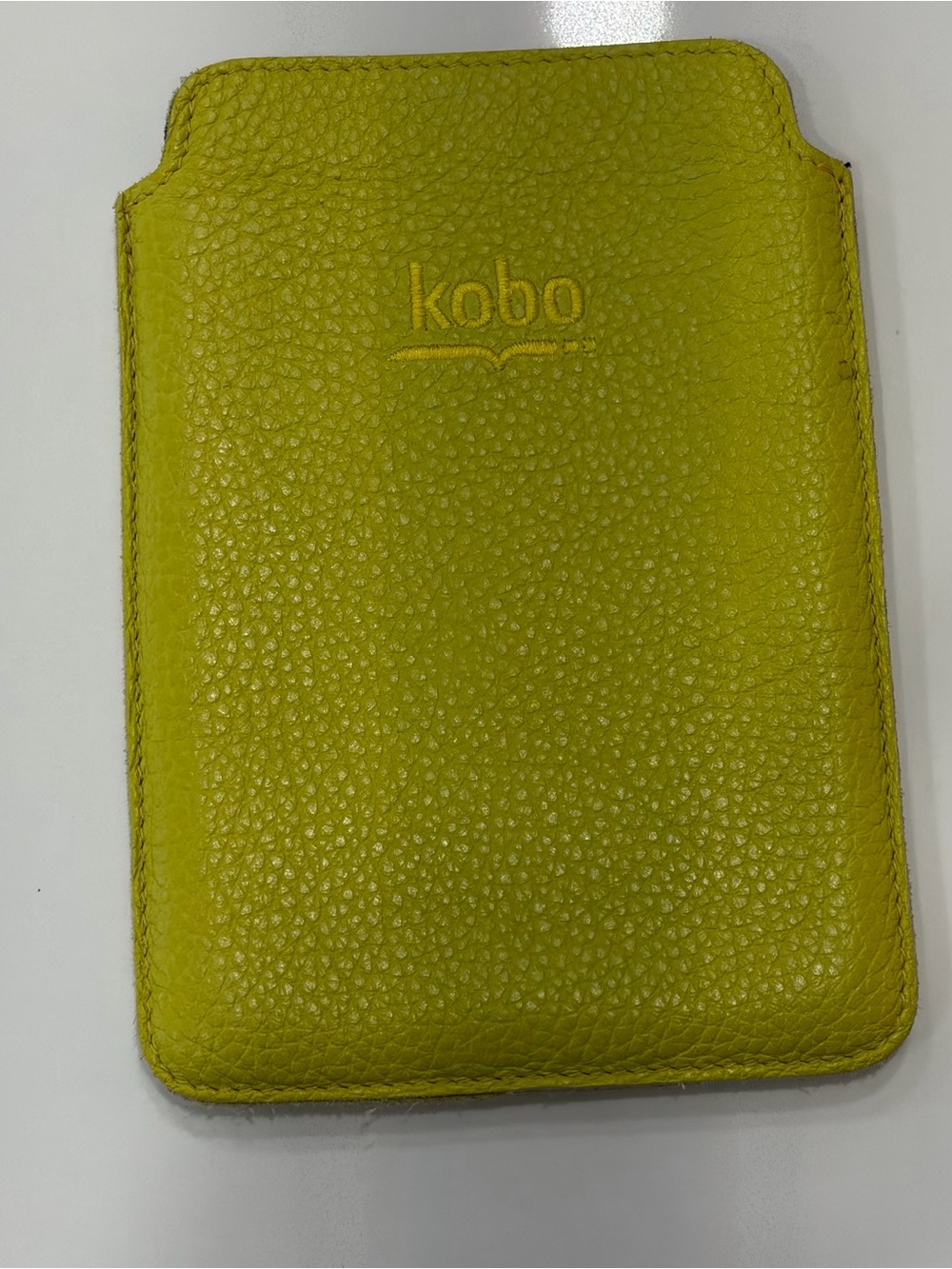 Roots Yellow Pebbled Leather Kobo Sleeve